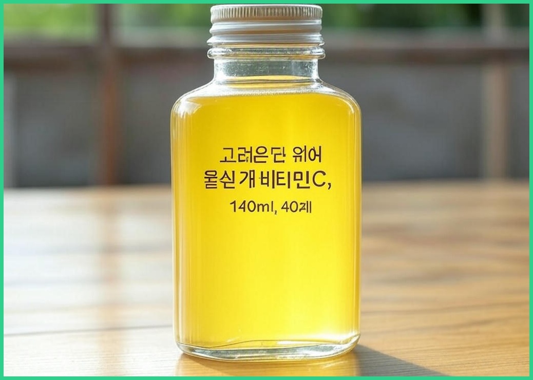 고려은단 허니 앤 유자 비타민C, 140ml, 40개